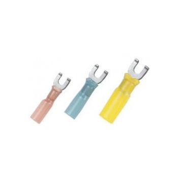 Terminal spade 22-18AWG 4mm screw 25pc heat shrink adhesive lined