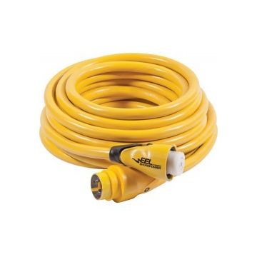 Shore power 25 ft 30A 125V (Y) EEL cordset (Easily Engaged Lock) Yellow colour