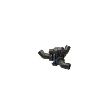 Valve Y3V 3 way plastic body (rotatable hose connections should be ordered separately)