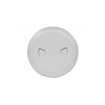 Deck Plate White ABS 108x162mm (IDxOD) self-centering thread with waterproof o-ring Octopussy Line