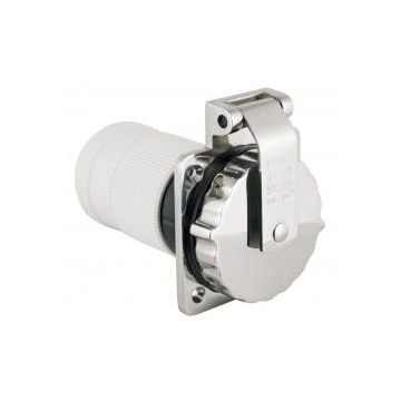 Shore power inlet 6401EL-BX 63A 230 V 3 wire 1 phase locking type