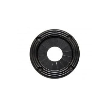 Grommet Utility 3-3/8" OD 2-3/8" Max Hole Black Vinyl Pair