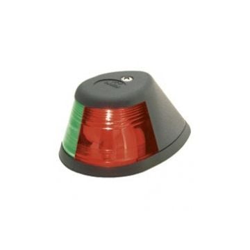 Navigation Light Bi Colour Sidelight Red and Green Horizontal Mount 2NM 12V Black Housing
