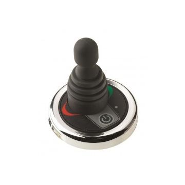 Thruster panel BPJRC (round chromed plastic bezel) with joystick &power switch for retractable bow thruster 12/24V