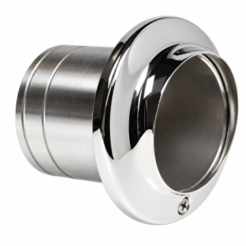Transom Exhaust Connection 90 mm Stainless Steel