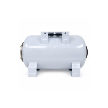 Tank 20Ltrs. Inox Flange 1" Steel Painted Horizontal with Base and Foot