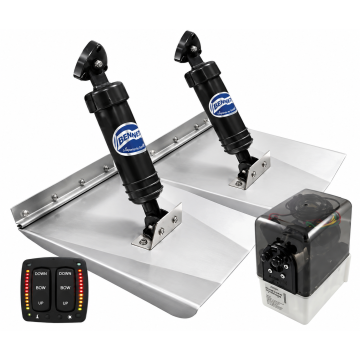 Trim Tab Kit M120EIC Hydraulic 10" × 12" 12V with Electronic Indicator Control