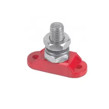 Stud insulated 6 mm positive Red