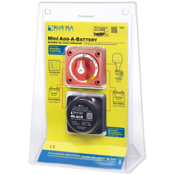 Battery Management Kit Mini Add A Battery 65A with Dual Circuit Plus Switch and ACR