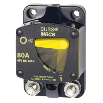 Circuit Breaker Thermal 187 Series Surface Mount 80A 48V DC