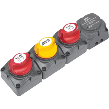 Horizontal Battery Distribution Cluster with DVSR for Single Engine Two Battery Banks