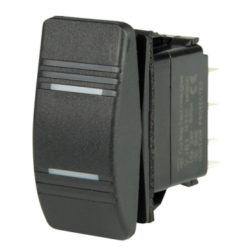 Contura Switch DPDT On/Off/On 12/24V DC 20A/15A with 2 Amber LEDs