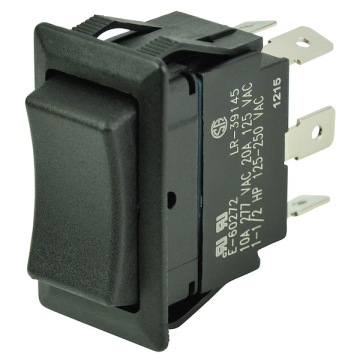 Switch Rocker DPDT (On)-Off-(On) 12/24V