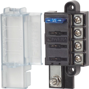 Fuse Block ST Blade Compact 4 Circuit with Cover