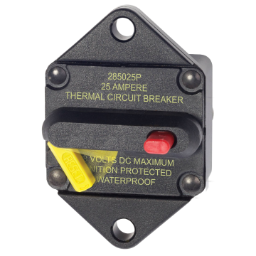 Circuit Breaker Thermal 285 Series Panel Mount 25A 48V DC