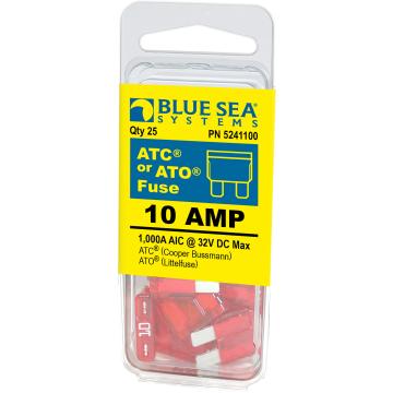 Fuse ATO/ATC 10A 12/24V DC Pack 25