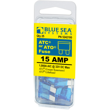 Fuse ATO/ATC 15A 12/24V DC Pack 25