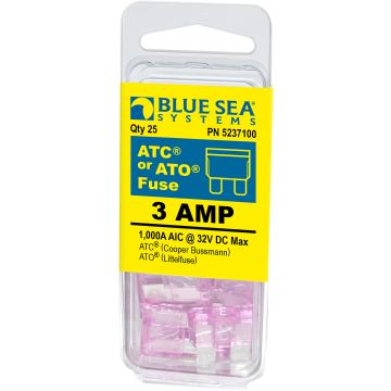 Fuse ATO/ATC 3A 12/24V DC Pack 25