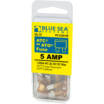 Fuse ATO/ATC 5A 12/24V DC Pack 25