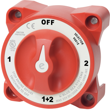 Battery Switch Selector e Series 4 Position 325A 32V DC