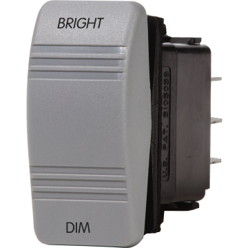 Switch Contura Dimmer Control SPDT (ON)-OFF-(ON) Grey