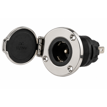 DC Power Outlet AISI 304 Stainless Steel with Tin Plated Contacts