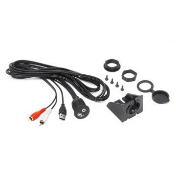 HMA USB/AUX Extension Cable – Waterproof – 2 m