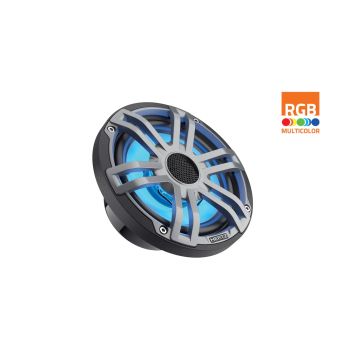 HEX 6.5" RGB Marine Coaxial Speakers – Gray – 50W RMS – 4Ω (Pair)