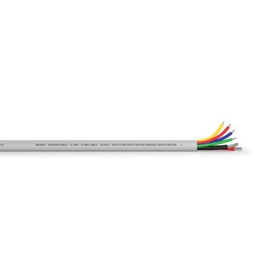 HMSC 12.2 Marine Speaker & RGB Cable – 12 AWG – 2 Channels – 60 m – White