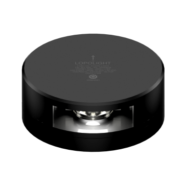 Navigation Light Stern White 2nm Horizontal Mount Black Anodised Aluminium 10–32V DC IP68 with 2.5m Cable