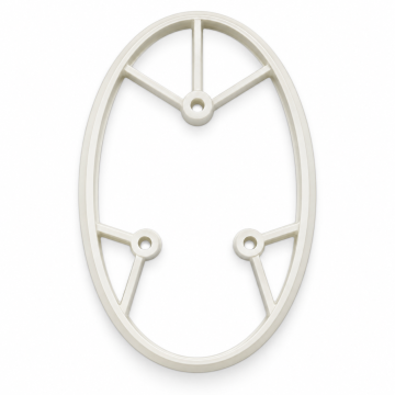 Mounting Base Oval White For Lamps