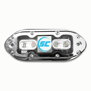SCM-4 Underwater Light - 316L Stainless Steel - Bimini Blue - 1600 Lumens