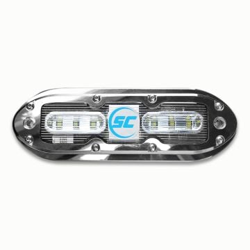 SCM-6 Underwater Light – 316L Stainless Steel – Bimini Blue – 2400 Lumens