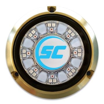 SCR-24 Underwater Light - Bronze - Surface Mount - Bimini Blue - 10000 Lumens