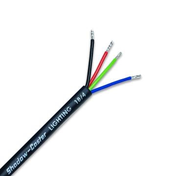 18/4 RGB Marine Cable – 100 ft – Black