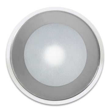 SCM-DLX 3” Marine LED Downlight - White with Chrome Window Housing - 12-24V DC - Colour Changing - 300 Lumens