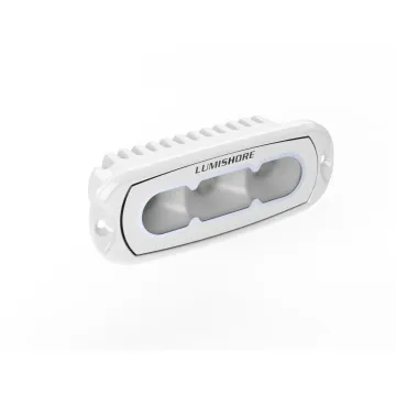 Floodlight LED Eclipse 4" Flush Mount 12/24V 1500 Fixture lm 5500K White Powder-Coated Aluminium
