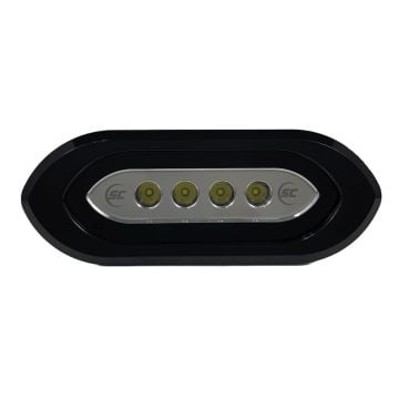 SCM-SL4X Marine LED Spreader Light – Great White – 3000 Lumens – Flush Mount – 12–24V – Black