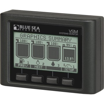 Systems Monitor VSM 422 12/24V DC Four Batteries Four Tanks and Two Bilge Pumps