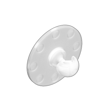 Panel Clip Standard Range Male Translucent Acoustic Surface Mount 2kg