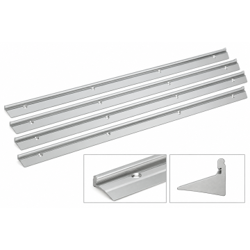 Speed Rail Mini 960 x 20 x 27 mm Anodised Aluminium 4 Piece Kit