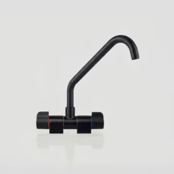 MRK4100 J Spout Mixer with Flow Breaker - Brass Black Matt