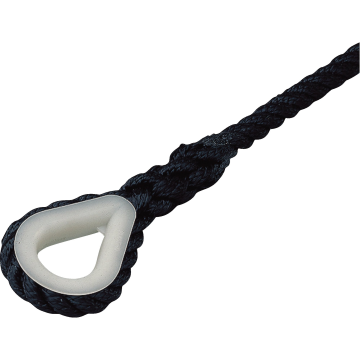 Mooring Line Polyester Black 14mm × 30m