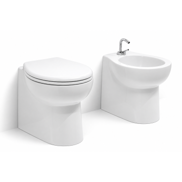 Marine Toilet SMART 24V White without Bidet Kit with Soft-Close Seat & Lid