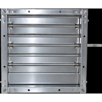 Smoke Damper Stainless Steel 800 × 300mm Pneumatic/Manual