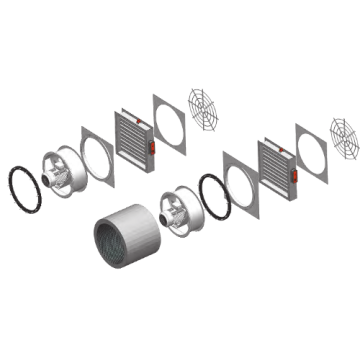Round-to-Square Coupling Adaptor Stainless Steel 304 ELL 560 to GMFD 560 × 560mm
