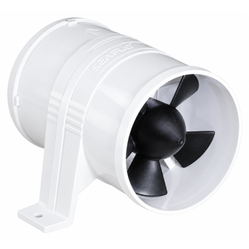 Blower In-Line Turbo 3000 3″ 145CFM 12V White Water-Resistant