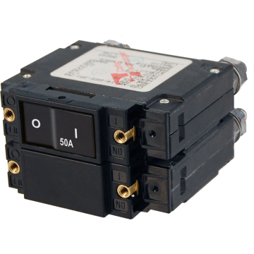 Circuit Breaker C Series Flat Rocker Double Pole 50A AC