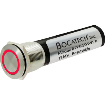 Push Button Switch On/Off 12V DC 15A Red LED