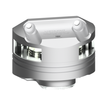 Navigation Light Masthead White 2nm Vertical Mount 10–32V DC IP68 with 6W Deck Light and 15m Cable